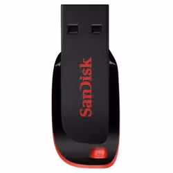 SanDisk Cruzer Blade lecteur USB flash 64 Go USB Type-A 2.0 Noir, Rouge - Vue supplémentaire 4