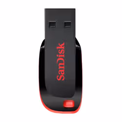 Sandisk Cruzer Blade lecteur USB flash 128 Go USB Type-A 2.0 Noir, Rouge - Vue supplémentaire 2