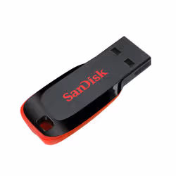 Sandisk Cruzer Blade lecteur USB flash 128 Go USB Type-A 2.0 Noir, Rouge - Vue supplémentaire 6