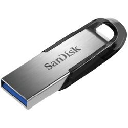 SanDisk Ultra Flair lecteur USB flash 32 Go USB Type-A 3.0 Noir, Acier inoxydable
