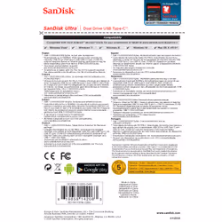 SanDisk Ultra Dual Drive lecteur USB flash 128 Go USB Type-A / 3.2 Gen 1 (3.1 Gen 1) Noir, Argent - Vue supplémentaire 10
