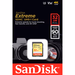 SanDisk Extreme mémoire flash 32 Go SDHC UHS-I Classe 10 - Vue supplémentaire 5