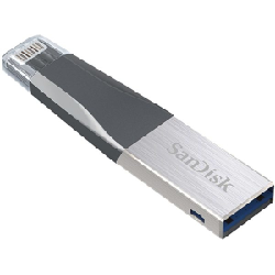 SanDisk IXpand Mini 64GB lecteur USB flash 64 Go USB Type-A / Lightning 3.2 Gen 1 (3.1 Gen 1) Gris, Argent