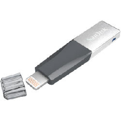 SanDisk IXpand Mini 128GB lecteur USB flash 128 Go USB Type-A / Lightning 3.2 Gen 1 (3.1 Gen 1) Gris, Argent