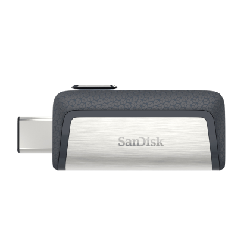 SanDisk Drive USB Ganda Ultra Tipe-C 256 GB lecteur USB flash 256 Go USB Type-A / 3.2 Gen 1 (3.1 Gen 1) Gris, Argent