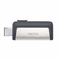 SanDisk Drive USB Ganda Ultra Tipe-C 256 GB lecteur USB flash 256 Go USB Type-A / 3.2 Gen 1 (3.1 Gen 1) Gris, Argent - Vue supplémentaire 2