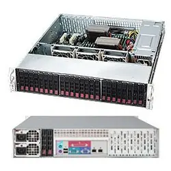 Supermicro CSE-216BE2C-R920LPB serveur barebone Rack (2 U) Noir, Argent