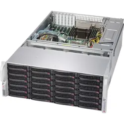 Supermicro SuperChassis 847BE1C-R1K28LPB Rack Noir, Acier inoxydable 1280 W