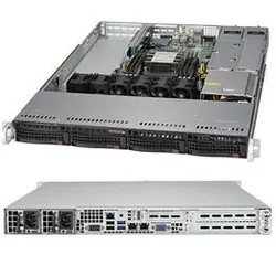 Supermicro SuperServer 5019P-WTR Intel C622 LGA 3647 (Socket P) Rack (1 U) Noir