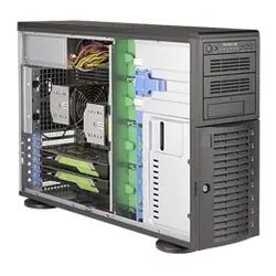 Supermicro SuperWorkstation 7049A-T Intel® C621 LGA 3647 (Socket P) Rack (4 U) Noir