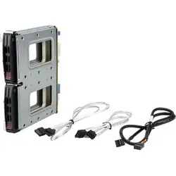 Supermicro MCP-220-84610-0N Obturateur de baie de lecteur 2x 2,5" Plateau de stockage de disques Noir