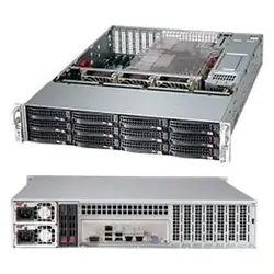 Supermicro CSE-826BAC12-R1K23LPB unité centrale Rack Noir 1200 W