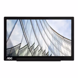 AOC 01 Series I1601FWUX écran plat de PC 39,6 cm (15.6") 1920 x 1080 pixels Full HD LED Argent, Noir - Vue supplémentaire 2