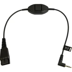Jabra 8800-00-55 câble audio 0,3 m QD 2.5mm jack Noir