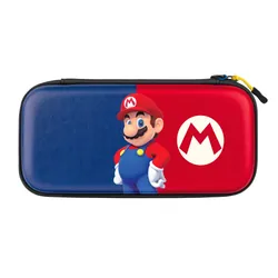 PDP Slim Deluxe: Power Pose Mario Boîtier robuste Nintendo Bleu, Rouge