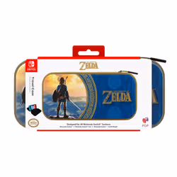 PDP Étui de voyage : Hyrule Blue, Pour Nintendo Switch, Nintendo Switch Lite et Nintendo Switch - Modèle OLED - Vue supplémentaire 8