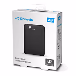 Western Digital WD Elements Portable disque dur externe 3000 Go Noir - Vue supplémentaire 7