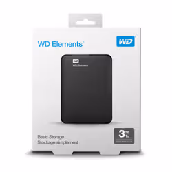 Western Digital WD Elements Portable disque dur externe 3000 Go Noir - Vue supplémentaire 8