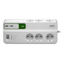 APC PM6U-GR protection surtension Blanc 6 sortie(s) CA 230 V 2 m