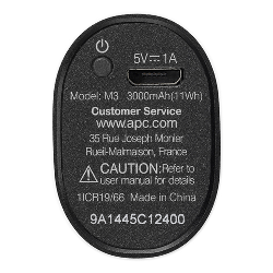 APC Power Pack M3 Lithium-Ion (Li-Ion) 3000 mAh Noir