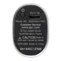 APC Power Pack M3 Lithium-Ion (Li-Ion) 3000 mAh Argent
