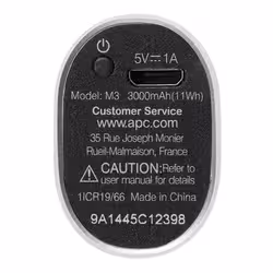 APC Power Pack M3 Lithium-Ion (Li-Ion) 3000 mAh Argent - Vue supplémentaire 2