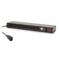 APC Netshelter - Bandeau de prises commutées rackable - 1U 16A 208-230V - 8xC13
