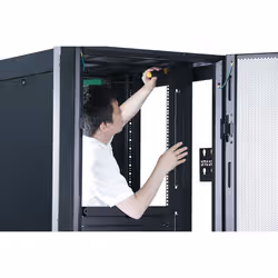 APC EASY RACK 600MM/42U/800MM WITH ROOF SIDE PANEL CASTORS FEET AND 4 BRACKETS NO BOTTOM BLACK Rack autonome Noir - Vue supplémentaire 4