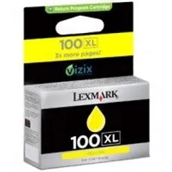 Lexmark 100XL Yellow High Yield Return Program Ink Cartridge cartouche d'encre Original Jaune