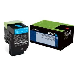 Lexmark 80C8SC0 Cartouche de tonerOriginal Cyan