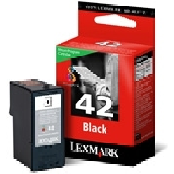 Lexmark #42 Black Return Program Print Cartridge cartouche d'encre 1 Cartridge Original Noir
