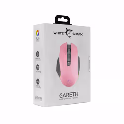 White Shark GARETH Pink souris Droitier USB Type-A Optique 6400 DPI - Vue supplémentaire 5