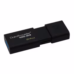 Kingston Technology DataTraveler 100 G3 lecteur USB flash 64 Go USB Type-A 3.2 Gen 1 (3.1 Gen 1) Noir (DT100G3/64GB) - Vue supplémentaire 2