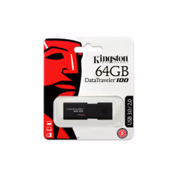 Kingston Technology DataTraveler 100 G3 lecteur USB flash 64 Go USB Type-A 3.2 Gen 1 (3.1 Gen 1) Noir (DT100G3/64GB) - Vue supplémentaire 3