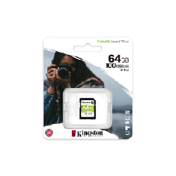 Kingston Technology Carte SDXC Canvas Select Plus 100R C10 UHS-I U1 V10 de 64 Go