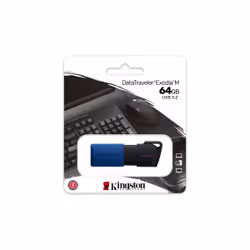 Kingston Technology DataTraveler 64GB USB3.2 Gen 1 Exodia M (Noir + Bleu) - Vue supplémentaire 5
