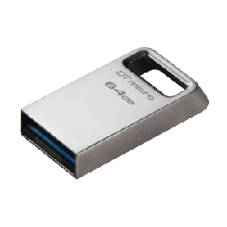 Kingston Technology DataTraveler 64 Go Micro 200 Mo/s Metal USB 3.2 Gen 1