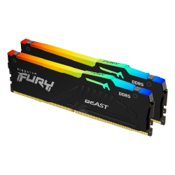 Kingston Technology FURY Beast RGB Barrette Mémoire 32 Go 2 x 16 Go DDR5 6000 MHz