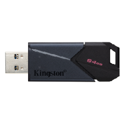 Kingston Technology DataTraveler 64GB Portable USB 3.2 Gen 1 Exodia Onyx