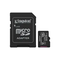 Kingston Technology 128GB microSDXC Canvas Select Plus Gen3 150MB/s A1 (Adaptateur SD inclus)