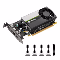 PNY VCNT1000-SB carte graphique NVIDIA T1000 4 Go GDDR6 - Vue supplémentaire 5