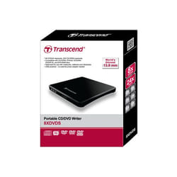 Transcend TS8XDVDS-K lecteur de disques optiques Noir DVD±R/RW