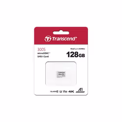 Transcend TS128GUSD300S-A mémoire flash 128 Go MicroSDXC NAND Classe 10 - Vue supplémentaire 2