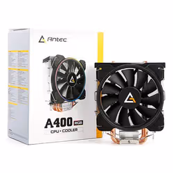 Antec A400 RGB Processeur Refroidisseur 12 cm Noir, Cuivre, Métallique - Vue supplémentaire 11