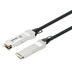 Intellinet 508506 câble InfiniBand et à fibres optiques 1 m QSFP+ Noir, Argent