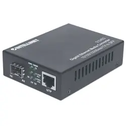 Intellinet 510493 convertisseur de support réseau 1000 Mbit/s Noir