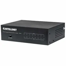 Intellinet 561204 commutateur réseau Géré Gigabit Ethernet (10/100/1000) Connexion Ethernet, supportant l'alimentation via ce port (PoE) Noir