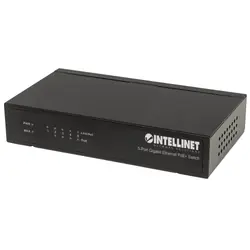 Intellinet 561228 commutateur réseau Non-géré Gigabit Ethernet (10/100/1000) Connexion Ethernet, supportant l'alimentation via ce port (PoE) Noir