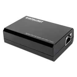 Intellinet 561693 séparateur voix-données Connexion Ethernet, supportant l'alimentation via ce port (PoE) Noir