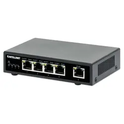 Intellinet 561839 commutateur réseau Gigabit Ethernet (10/100/1000) Connexion Ethernet, supportant l'alimentation via ce port (PoE) Noir